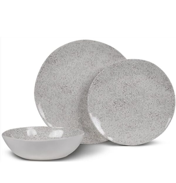 Conjunto 12 Pz. Melamina Natural Stone