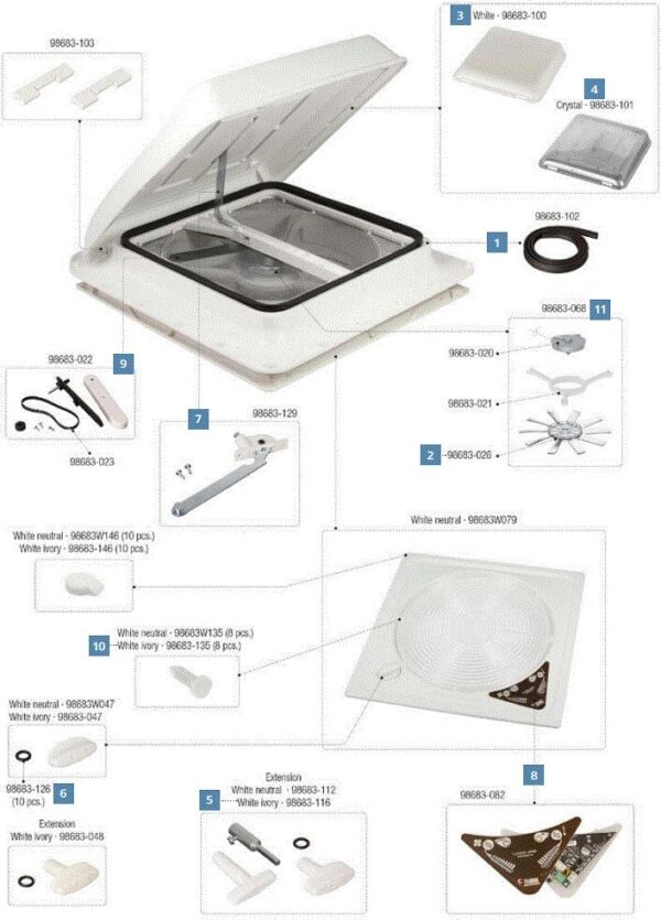 Kit Tapones Parrilla Turbo-Vent - Imagen 2