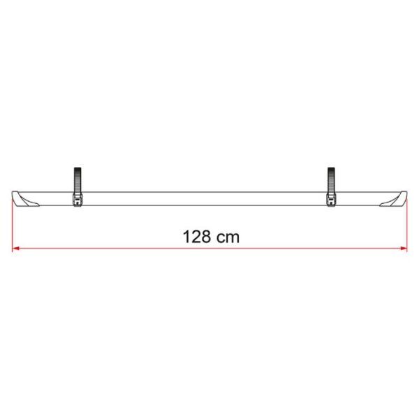 Canalina Fiamma Rail Quick Red - Imagen 3