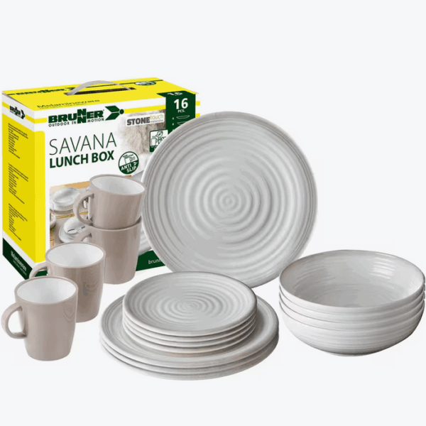 Conjunto Melamina Savana Anti-Slip 16 Piezas - Imagen 2