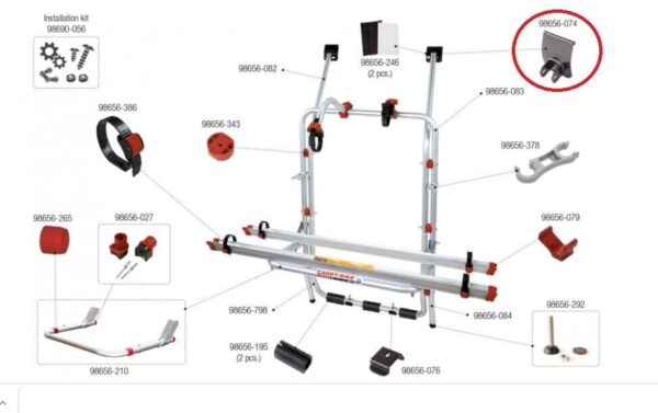 Soporte Superior Carry-Bike VW T4 - Imagen 2