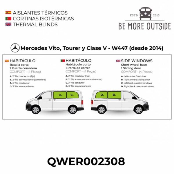 Termico Laterales M. Vito/Viano/V-Class 2014 Largo - Imagen 2