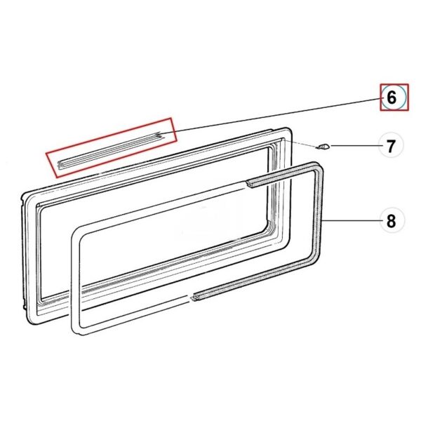Goma Bastidor Ext Ventana S4/S5/S6 - Imagen 4