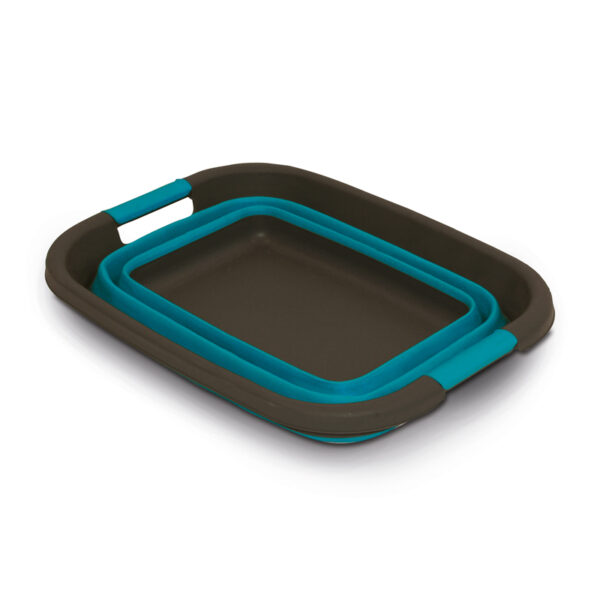 Cesto Silicona Plegable Azul - Imagen 2