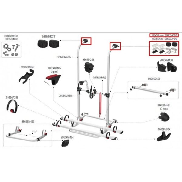 Carry-Bike Kit Enganche Superior Negro - Imagen 2