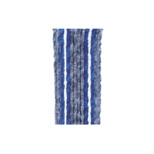 Cortina Terciopelo Gris/Azul/Blanco 56X185