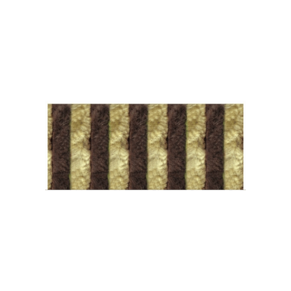 Cortina Terciopelo Marron/Beige 56X185 - Imagen 3