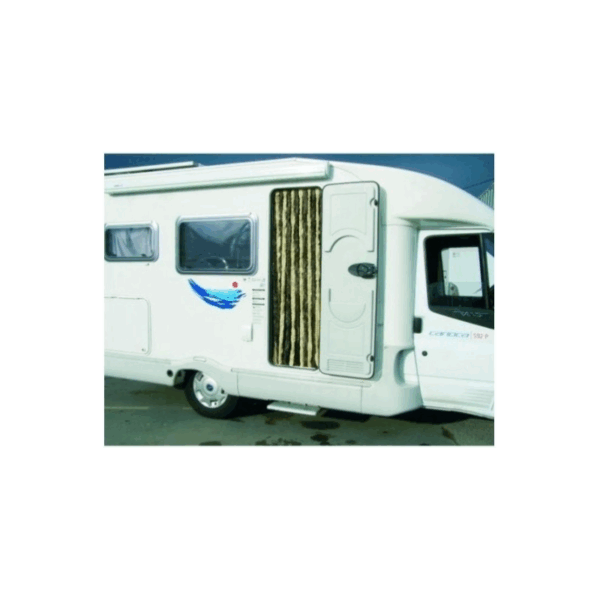 Cortina Terciopelo Marron/Beige 56X185 - Imagen 2