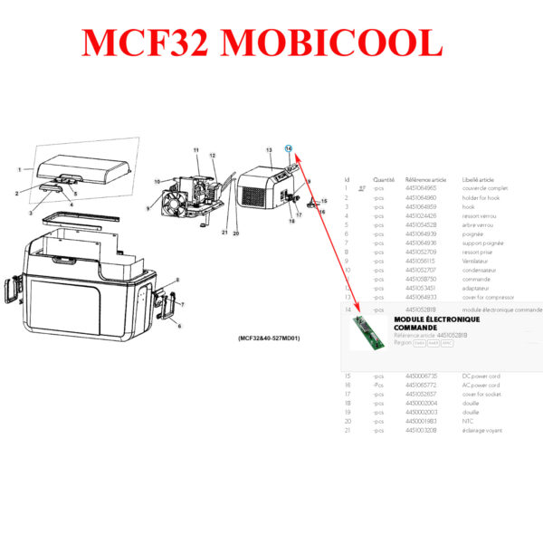 Display Control Mobicool MCF / FR - Imagen 3