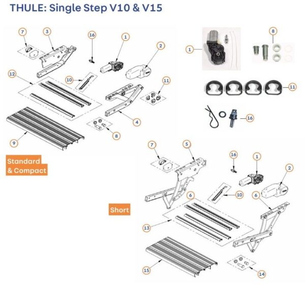 Cubre Motor Escalon Thule V10/15 - Imagen 2
