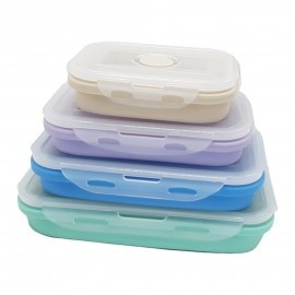 Pack 4 Fiambrera Pleglable