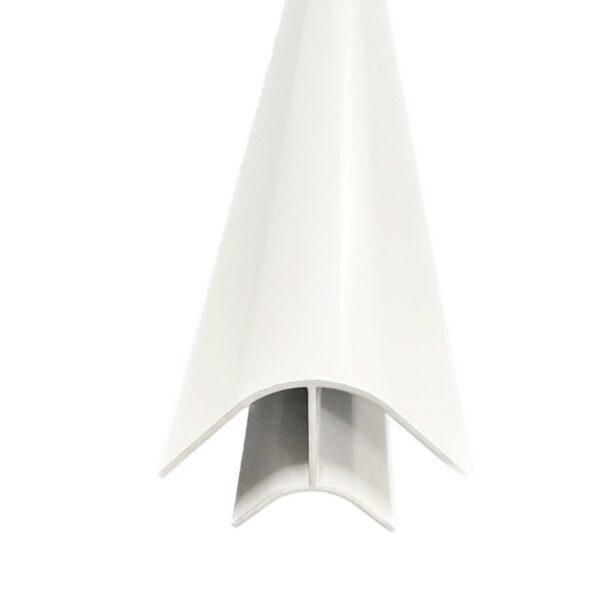 Perfil Unión 90º Corto 15mm Aluminio Blanco 2m