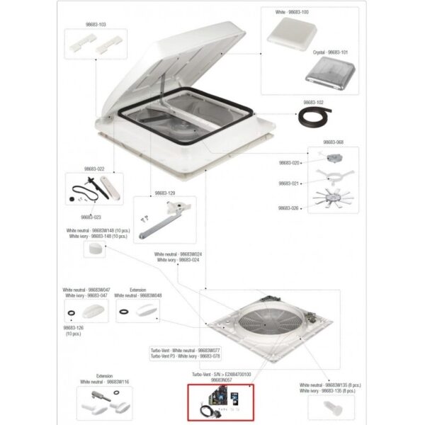 Placa Control y Termostato Turbo Vent Fiamma - Imagen 2