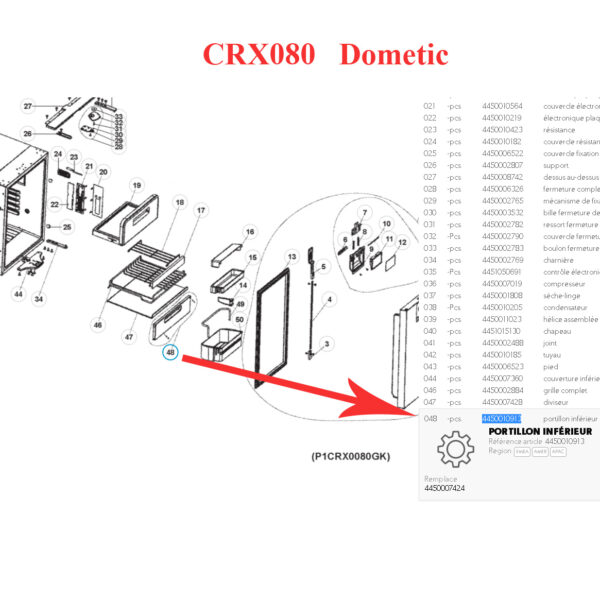 Puerta Abatible Verdura Crx 80 - Imagen 4