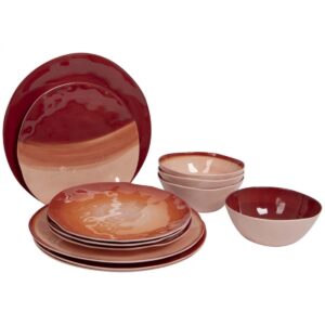 Conjunto 12 Pz. Melamina Halo Terra