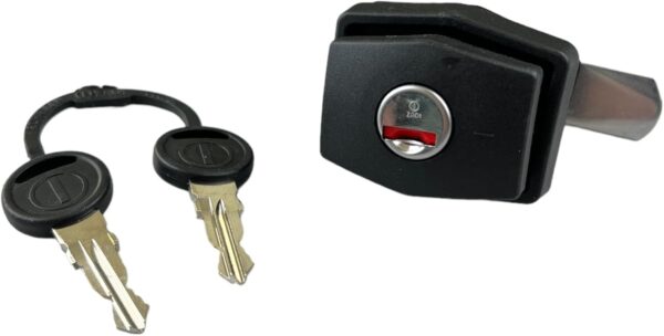 Cerradura Porton Push 28X30 Negro - Imagen 2