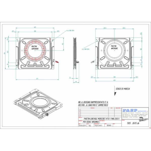 Plataforma Vito 42/35 1996-2003 Conductor - Imagen 2