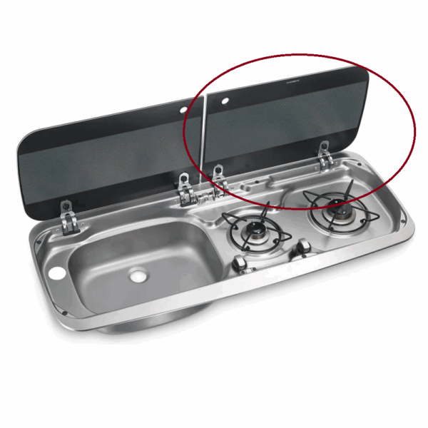 Tapa Cristal Cocina/Seno Derecha Mo9222L